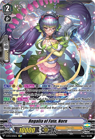 Image of Regalia of Fate, Norn (V-BT12/SP18EN) [Divine Lightning Radiance]