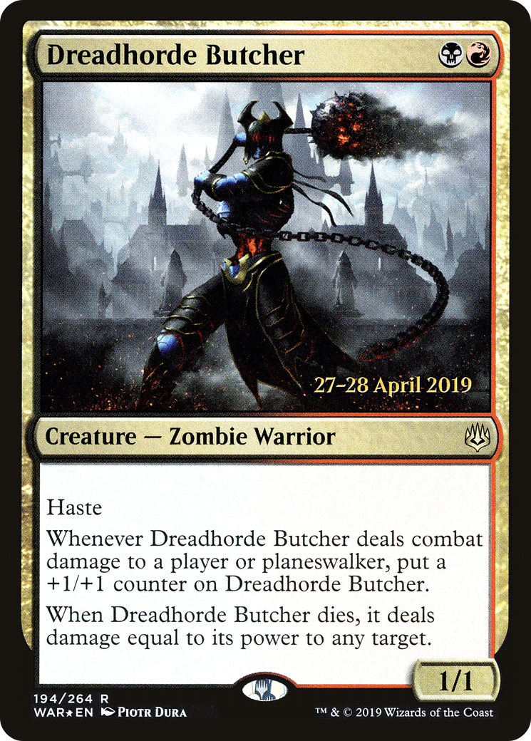 Image of Dreadhorde Butcher [War of the Spark Prerelease Promos]