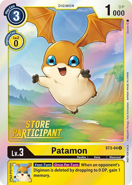Image of Patamon [ST3-04] (Store Participant) [Starter Deck: Heaven's Yellow Promos]