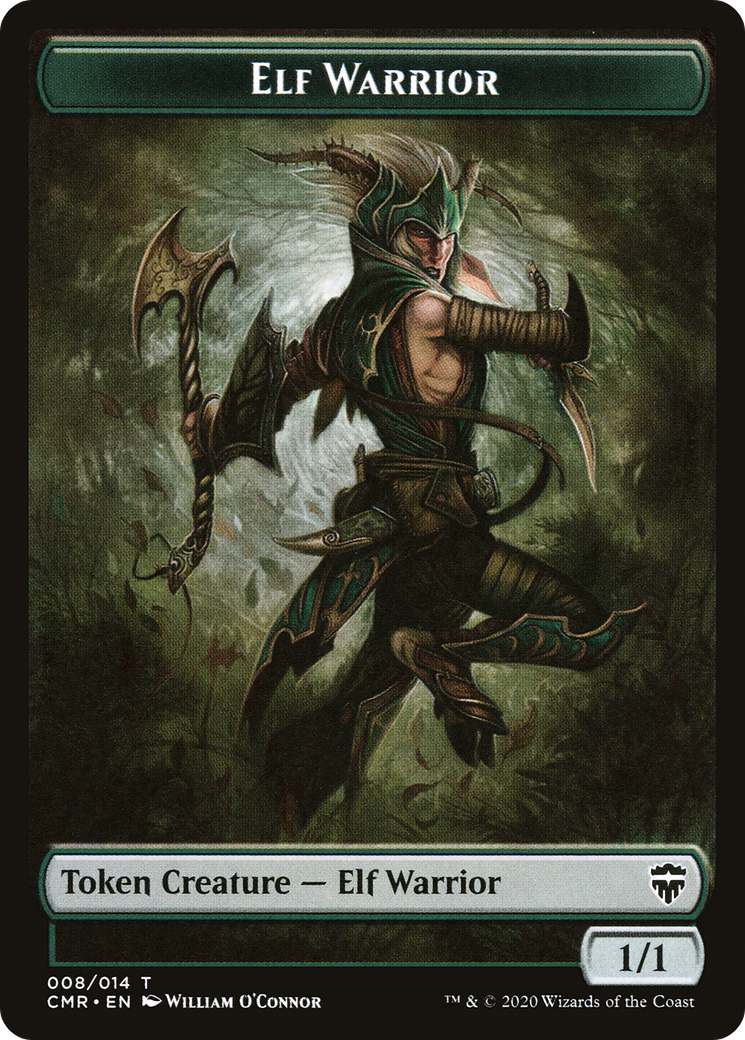 Image of Elf Warrior Token [Commander Legends Tokens]