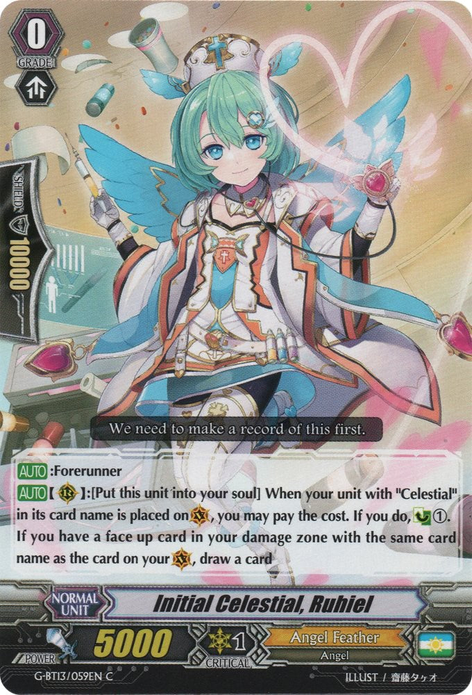 Image of Initial Celestial, Ruhiel (G-BT13/059EN) [Ultimate Stride]