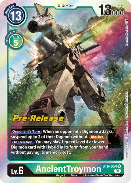 Image of AncientTroymon [BT6-054] [Double Diamond Pre-Release Cards]