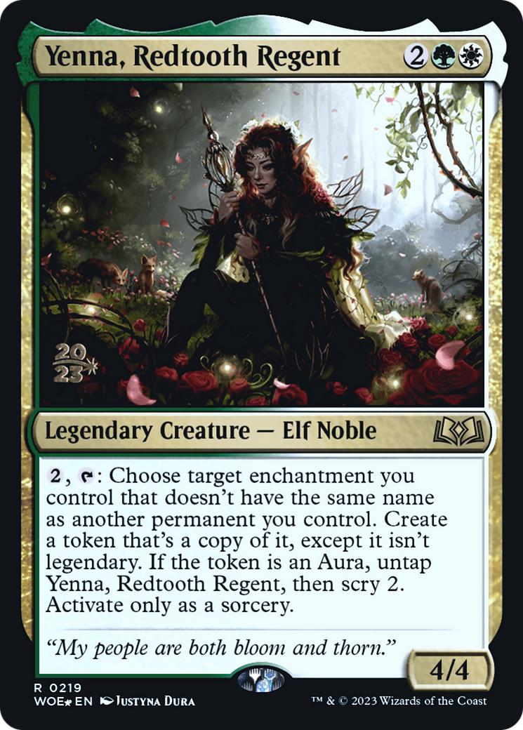 Image of Yenna, Redtooth Regent [Wilds of Eldraine Prerelease Promos]