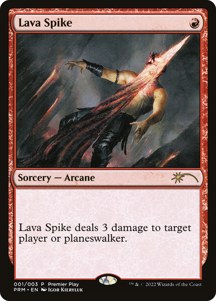 Image of Lava Spike (Premier Play) [Pro Tour Promos]