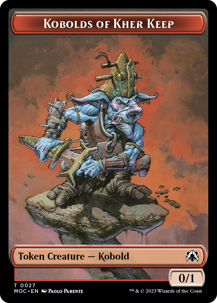 Image of Bird // Kobolds of Kher Keep Double-Sided Token [March of the Machine Commander Tokens]