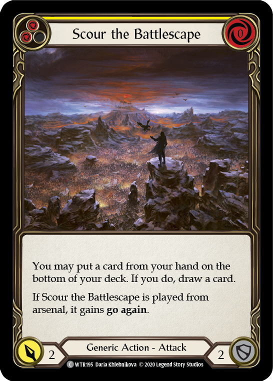 Image of Scour the Battlescape (Yellow) [U-WTR195] (Welcome to Rathe Unlimited)  Unlimited Normal