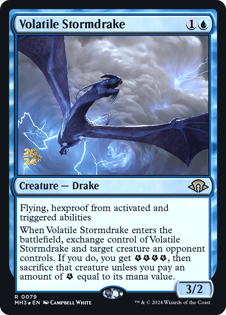 Image of Volatile Stormdrake [Modern Horizons 3 Prerelease Promos]