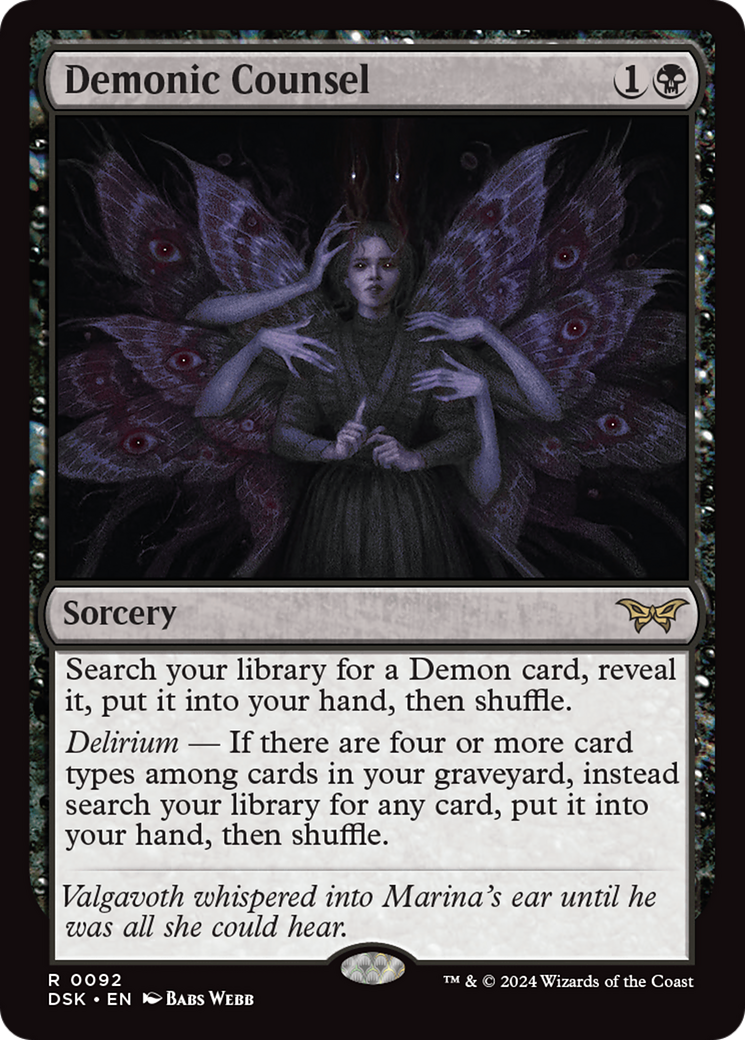 Image of Demonic Counsel [Duskmourn: House of Horror]