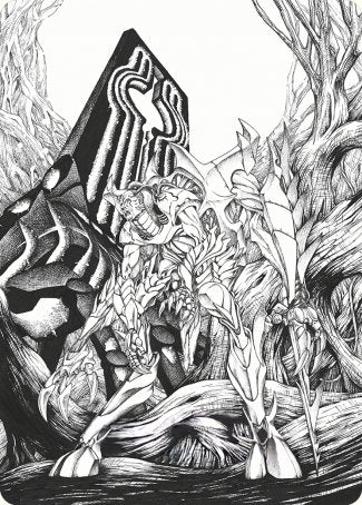 Image of Lukka, Bound to Ruin Art Card [Phyrexia: All Will Be One Art Series]