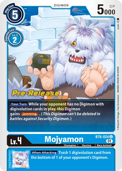 Image of Mojyamon [BT6-024] [Double Diamond Pre-Release Cards]