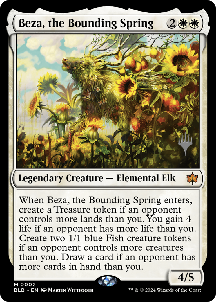 Image of Beza, the Bounding Spring (Promo Pack) [Bloomburrow Promos]