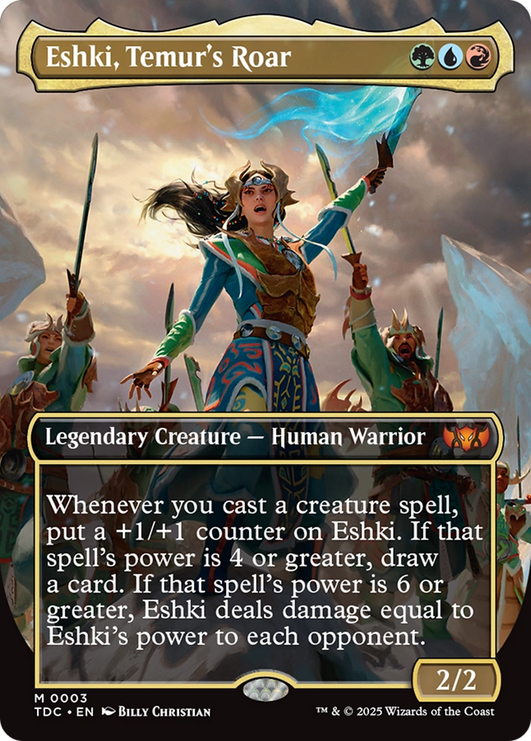 Image of Eshki, Temur's Roar (Borderless) [Tarkir: Dragonstorm Commander]