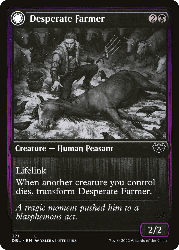Image of Desperate Farmer // Depraved Harvester [Innistrad: Double Feature]