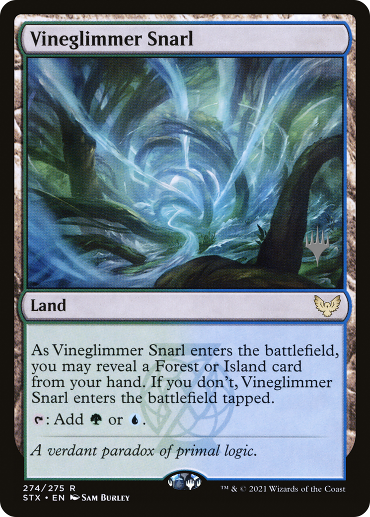 Image of Vineglimmer Snarl (Promo Pack) [Strixhaven: School of Mages Promos]