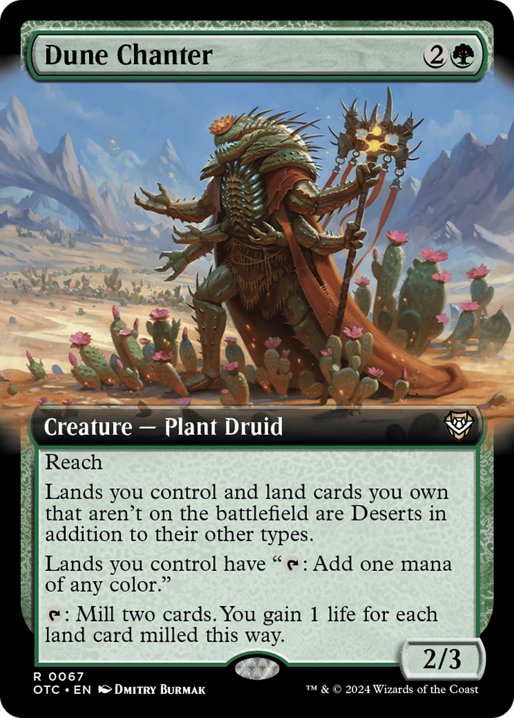 Image of Dune Chanter (Extended Art) [Outlaws of Thunder Junction Commander]