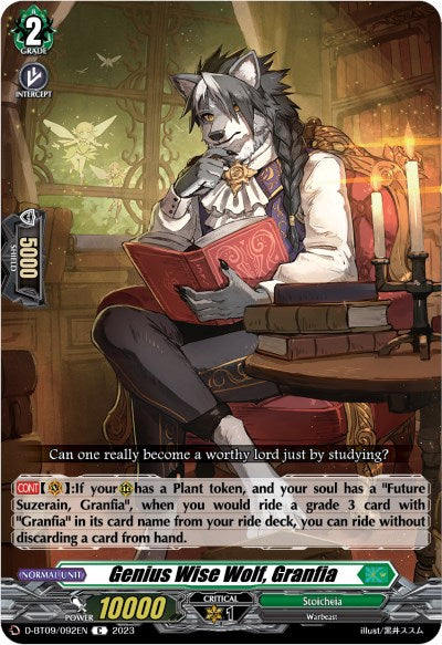 Image of Genius Wise Wolf, Granfia (D-BT09/092EN) [Dragontree Invasion]