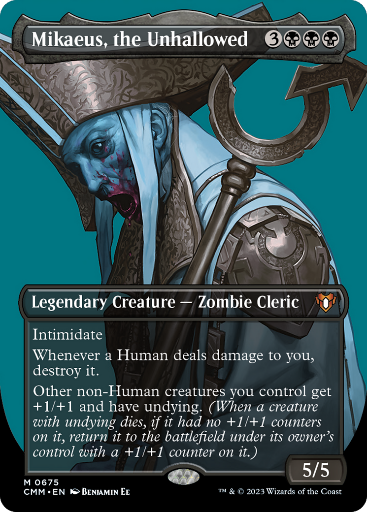 Image of Mikaeus, the Unhallowed (Borderless Profile) [Commander Masters]