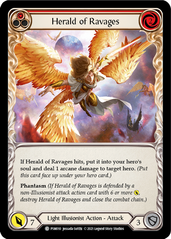 Herald of Ravages (Red) [PSM010] (Monarch Prism Blitz Deck)