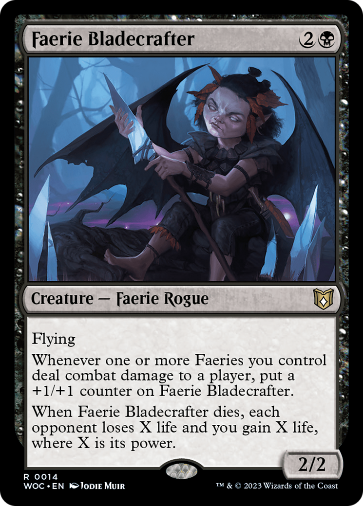 Image of Faerie Bladecrafter [Wilds of Eldraine Commander]
