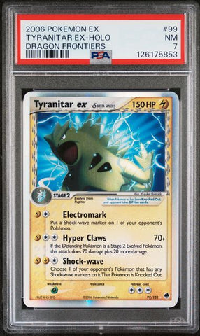 Tyranitar ex (EX: Dragon Frontiers) 99/101 PSA 7