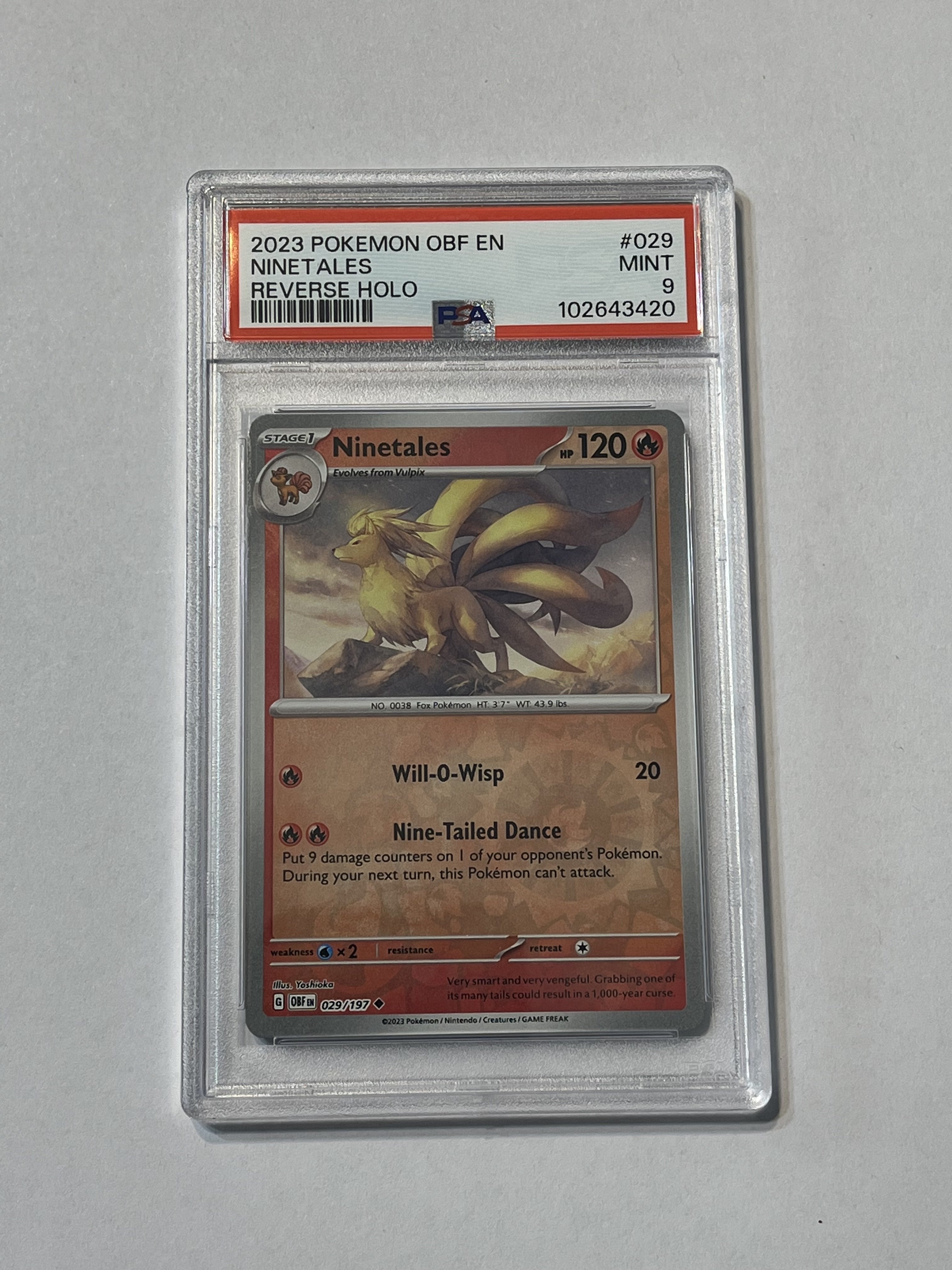 Image of Ninetales (Scarlet & Violet: Obsidian Flames) 029/197 PSA 9