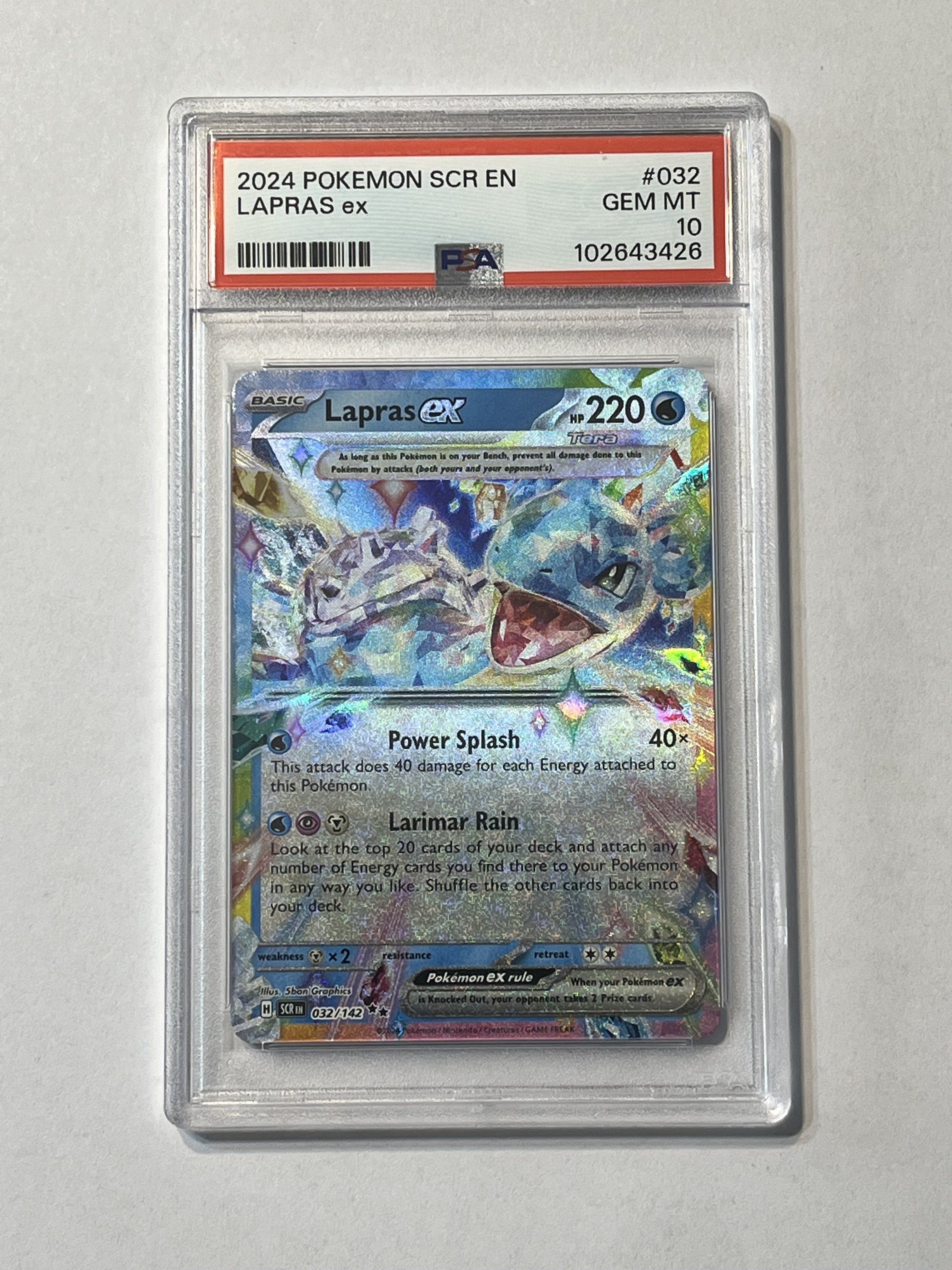 Image of Lapras ex [Scarlet & Violet: Stellar Crown] 032/142 PSA 10