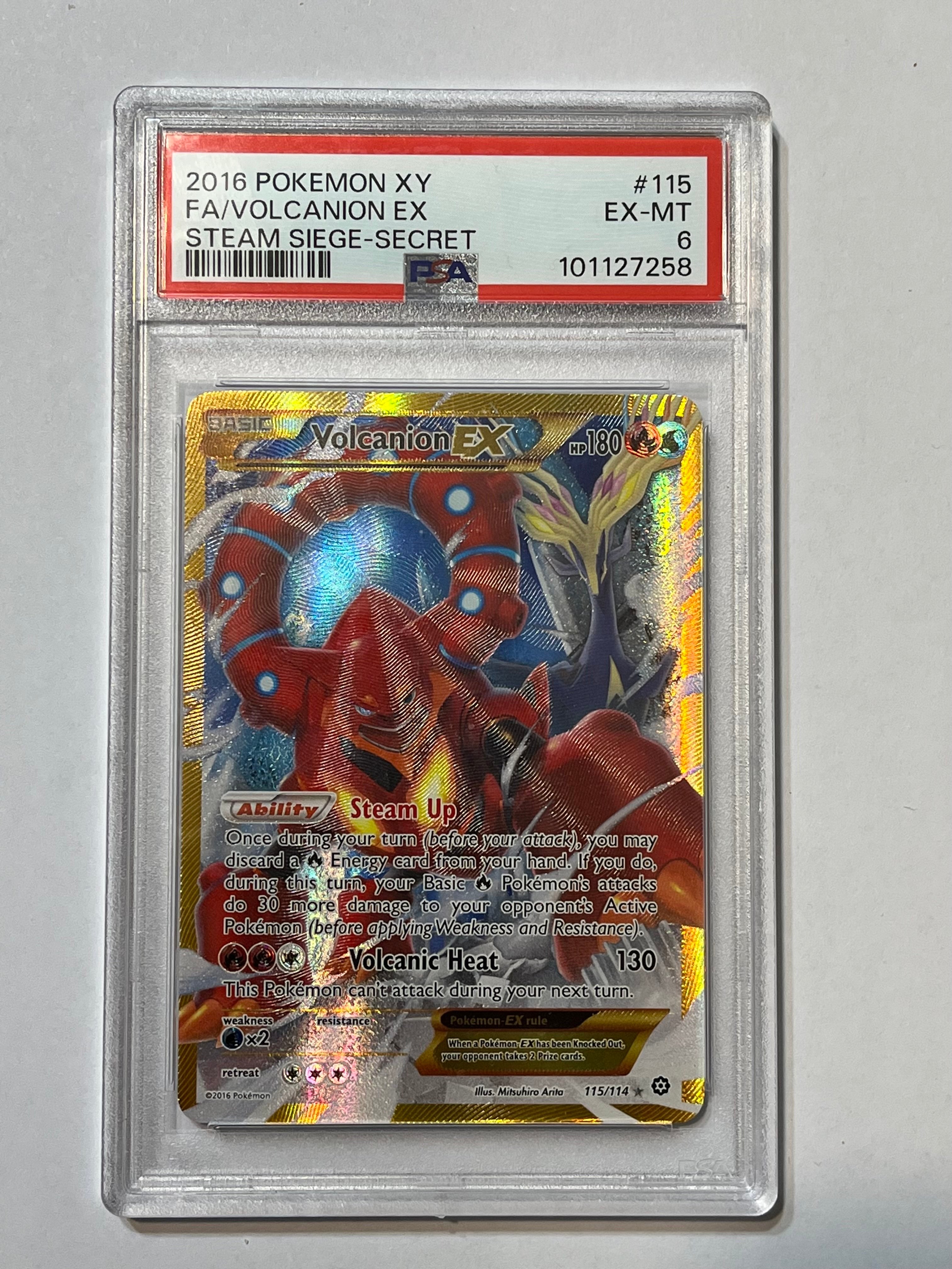 Image of Volcanion EX (XY: Steam Siege) 115/114 PSA 6