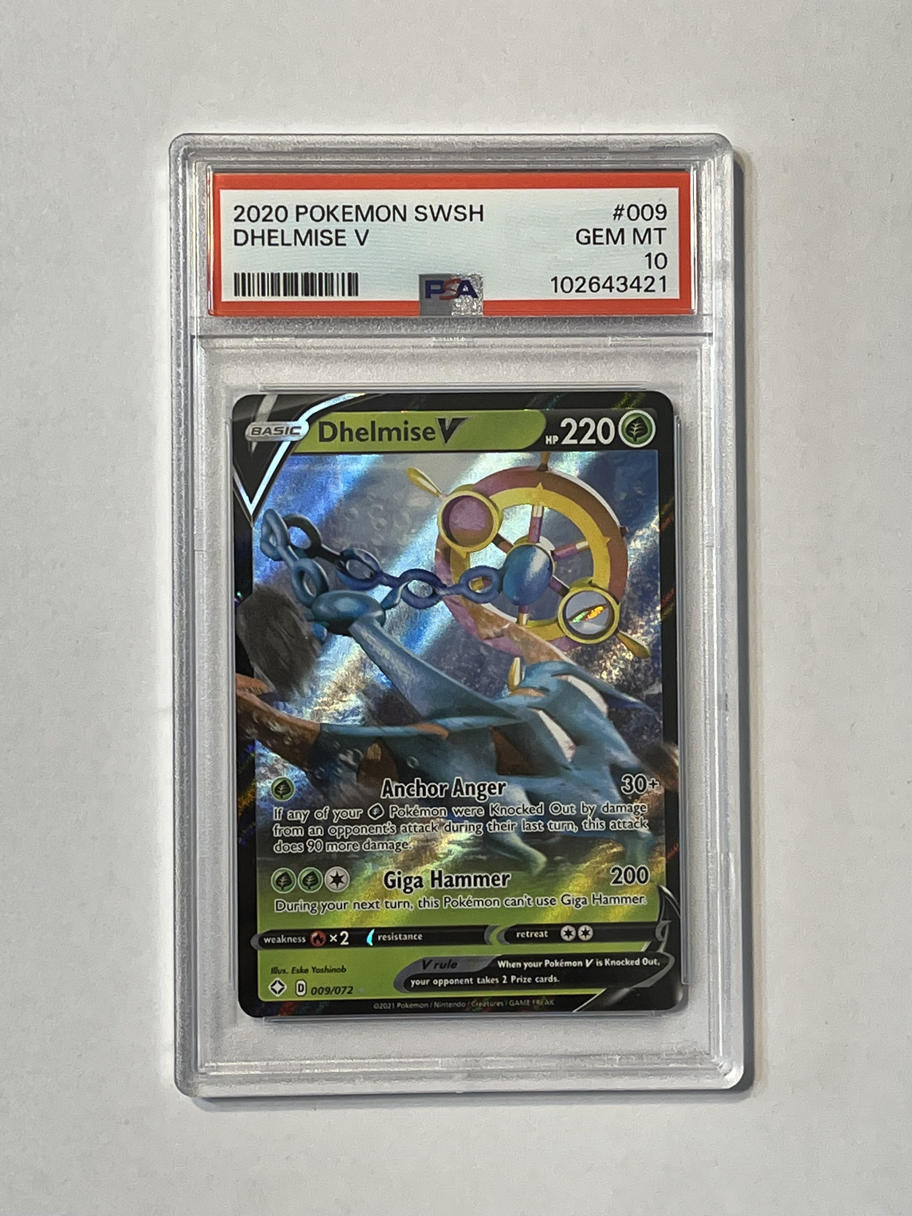 Image of Dhelmise V (Sword & Shield: Shining Fates) 009/072 PSA 10