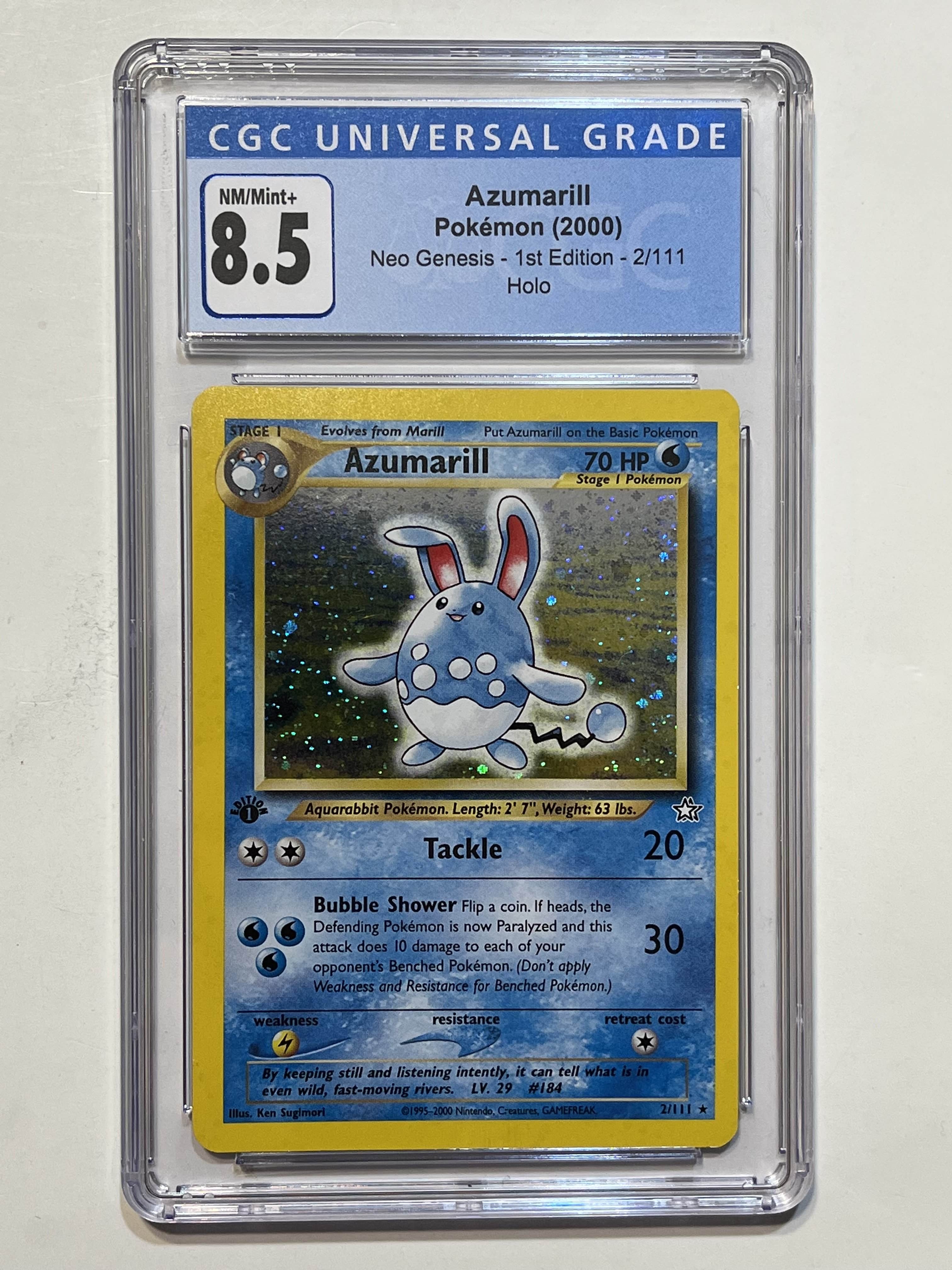 Image of Azumarill (Neo Genesis 1st edition) 2/111 CGC Universal Grade 8.5