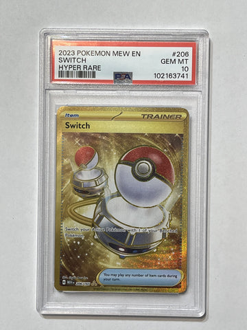 Switch (Scarlet & Violet 151) 206/165 PSA 10