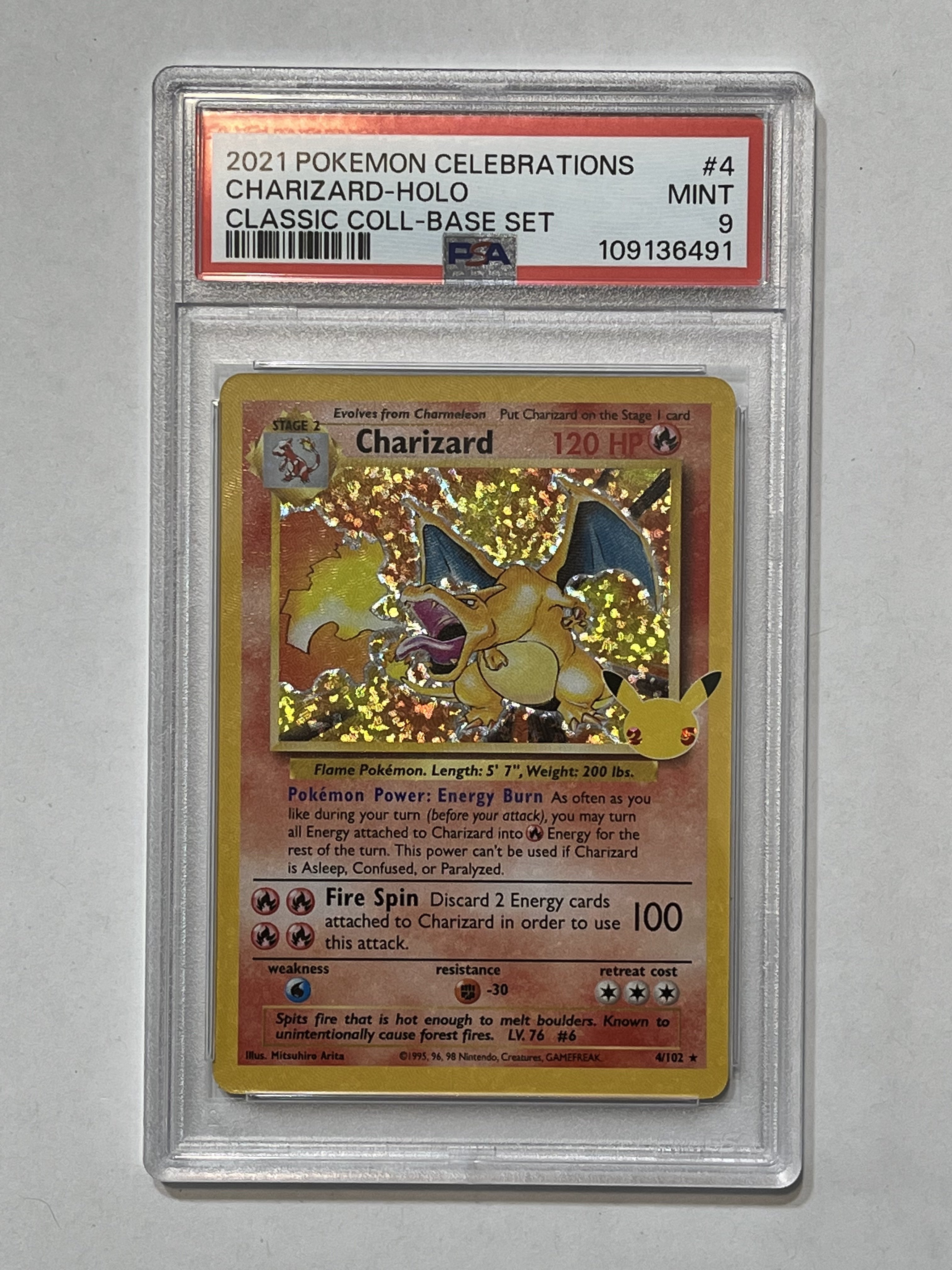 Image of Charizard (Celebrations: 25th Anniversary - Classic Collection) 4/102 PSA 9