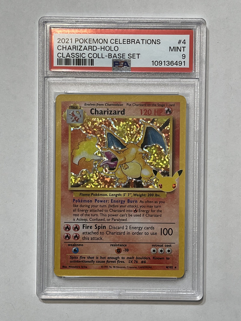 Charizard (Celebrations: 25th Anniversary - Classic Collection) 4/102 PSA 9