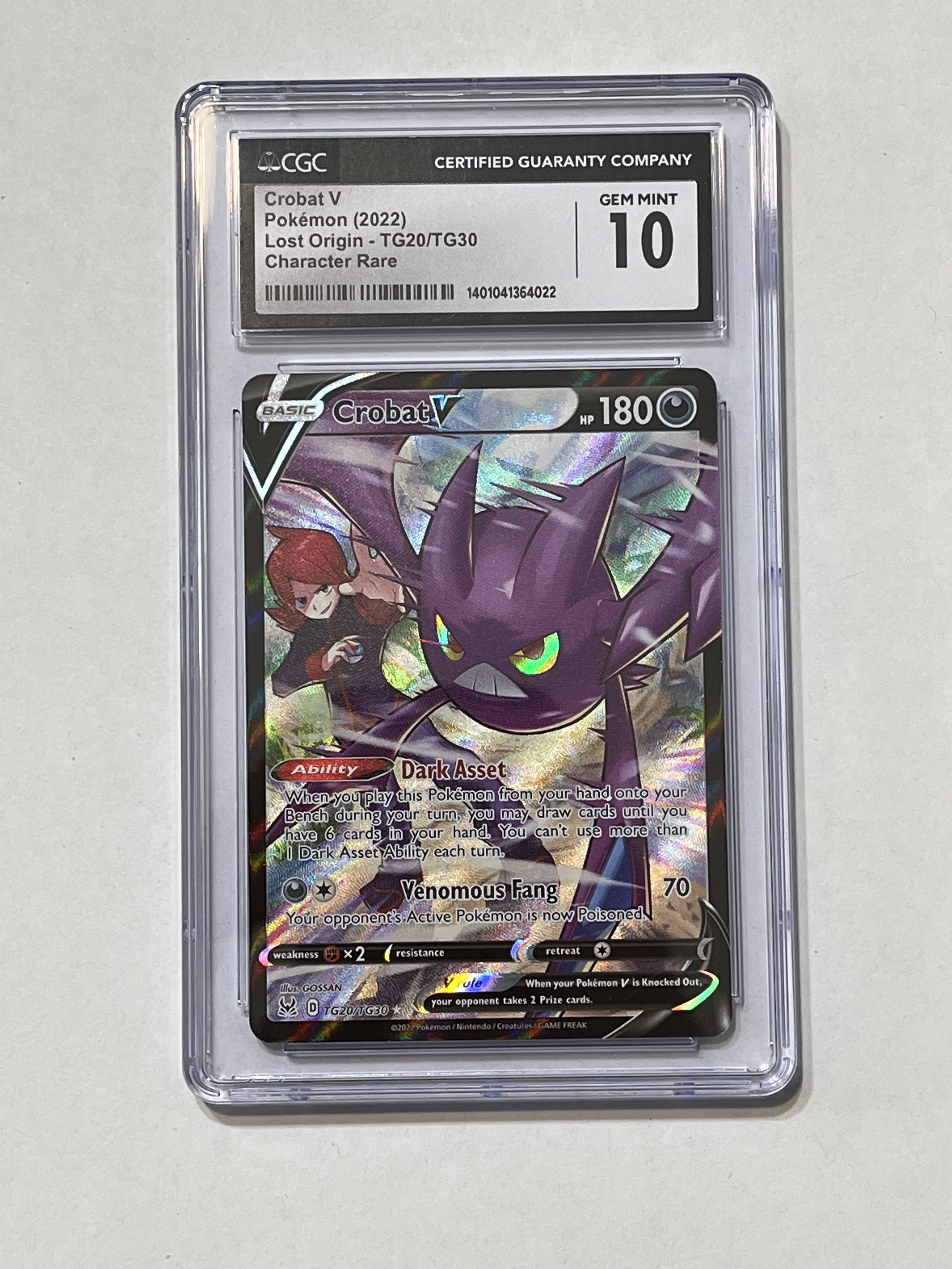Image of Crobat V (Sword & Shield: Lost Origin) TG20/TG30 CGC 10
