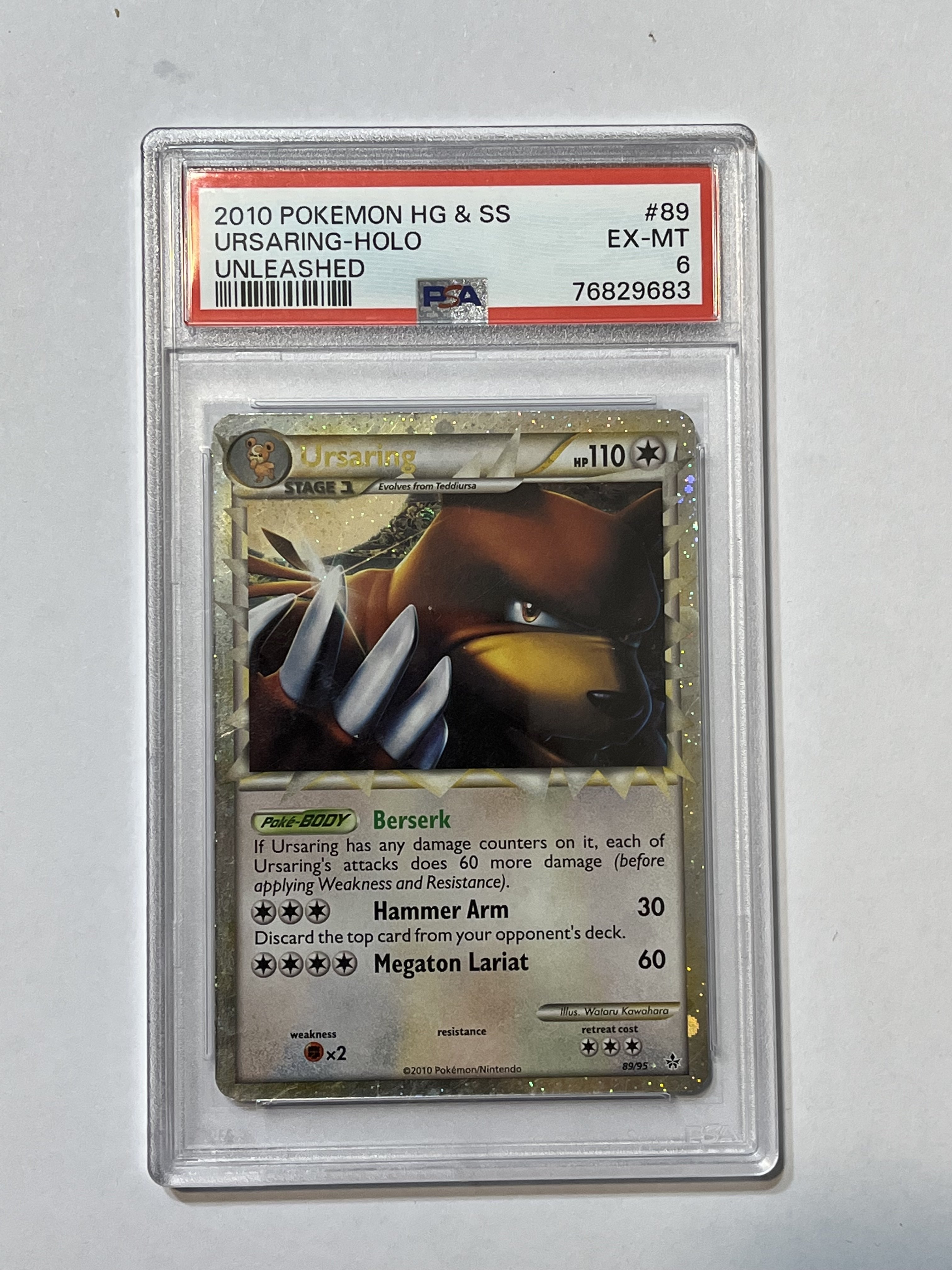 Image of Ursaring (HeartGold & SoulSilver: Unleashed) 89/95 PSA 6