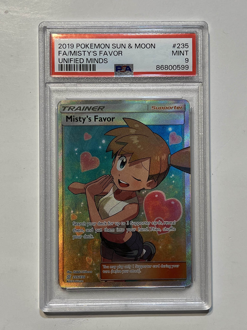 Misty's Favor (Sun & Moon: Unified Minds) 235/236 PSA 9