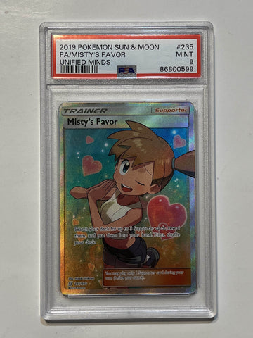 Misty's Favor (Sun & Moon: Unified Minds) 235/236 PSA 9