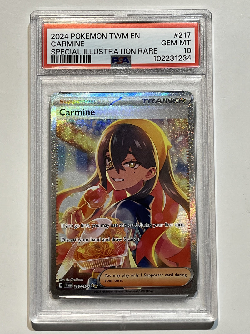 Carmine (Scarlet & Violet: Twilight Masquerade) 217/167 PSA 10