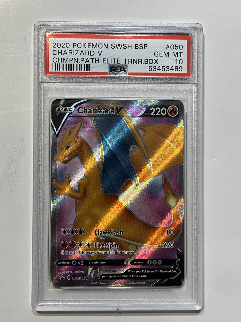 Charizard V (Sword & Shield: Black Star Promos) SWSH050 PSA 10
