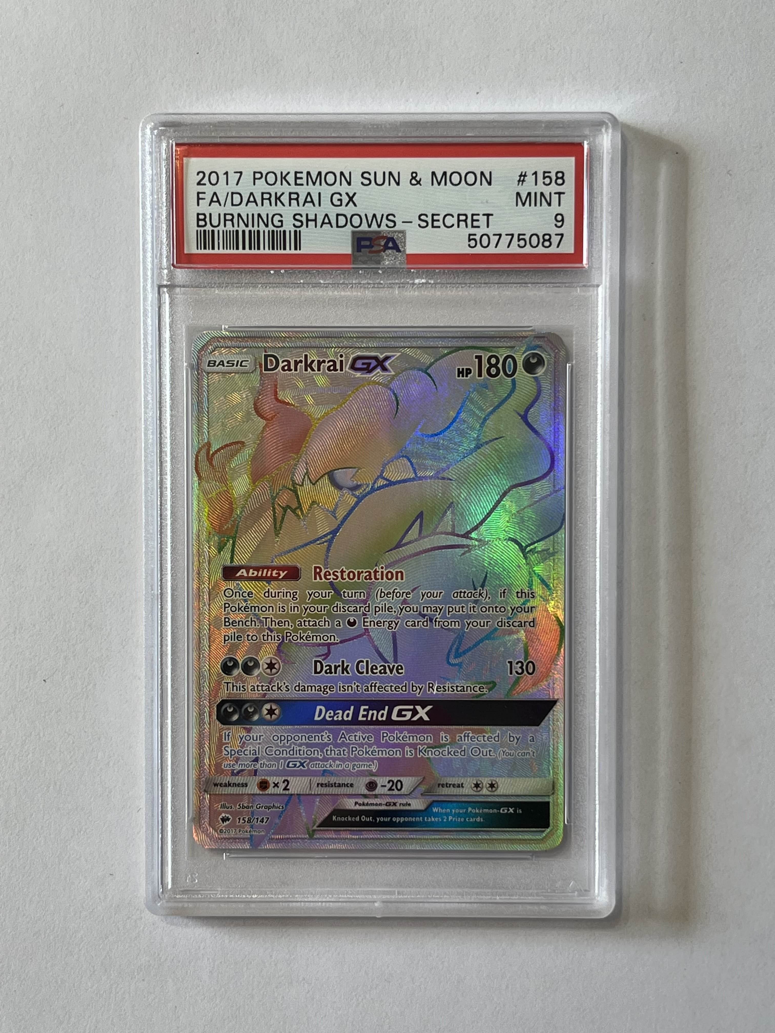 Image of Darkrai GX (Sun & Moon: Burning Shadows) 158/147 PSA 9