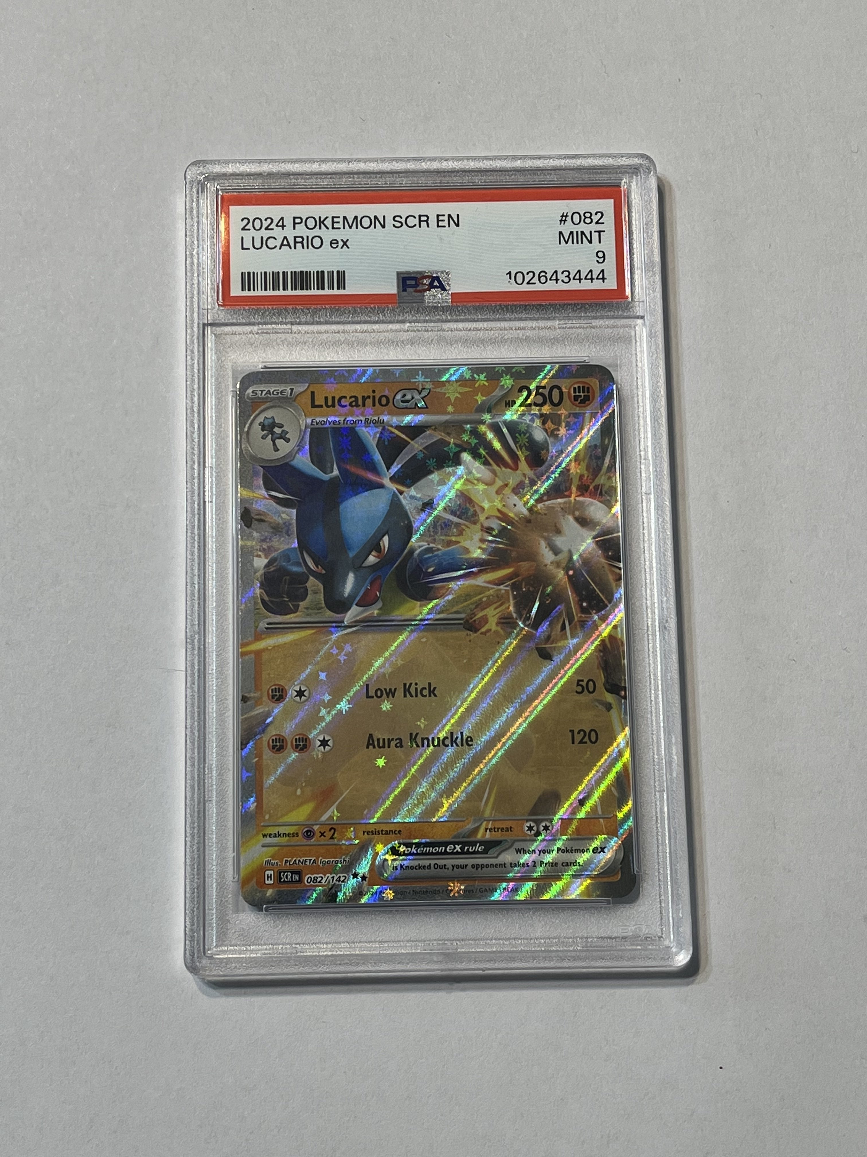 Image of Lucario ex (Scarlet & Violet: Stellar Crown) 082/142 PSA 9