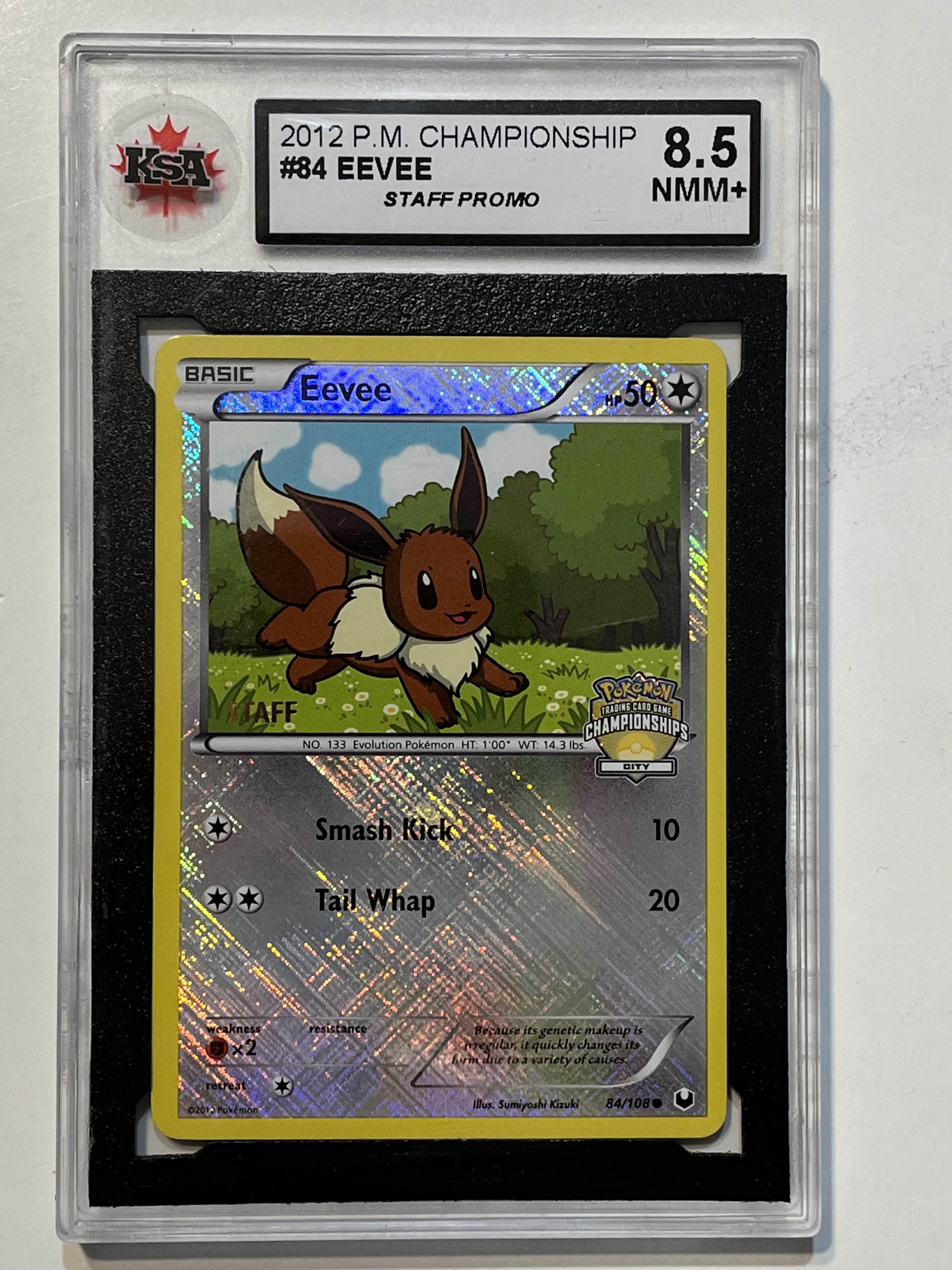 Image of Eevee (City Championship Staff) (League & Championship Cards) 84/108 KSA 8.5