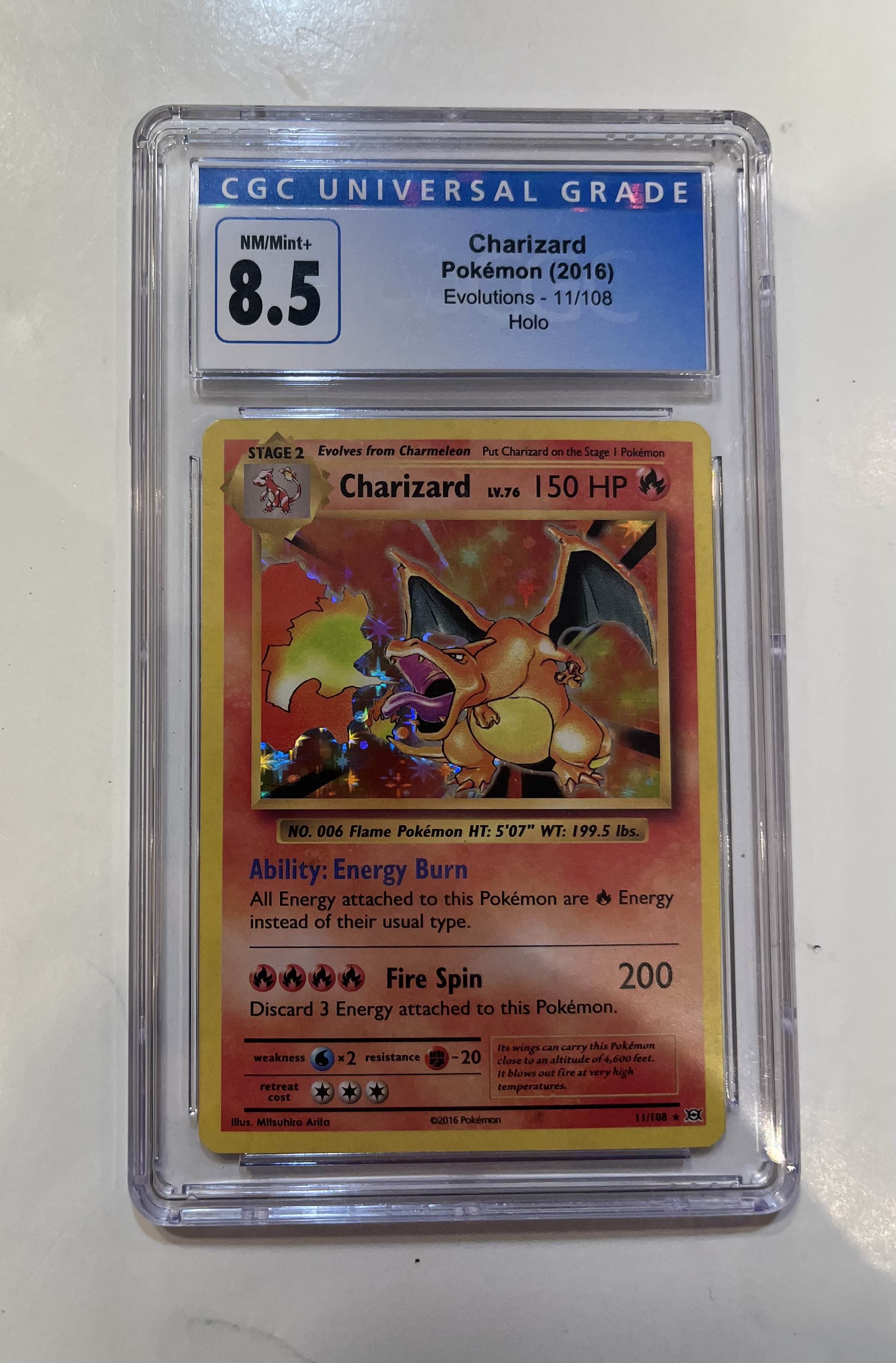 Image of Charizard (Evolutions) 11/108 CGC Universal Grade 8.5