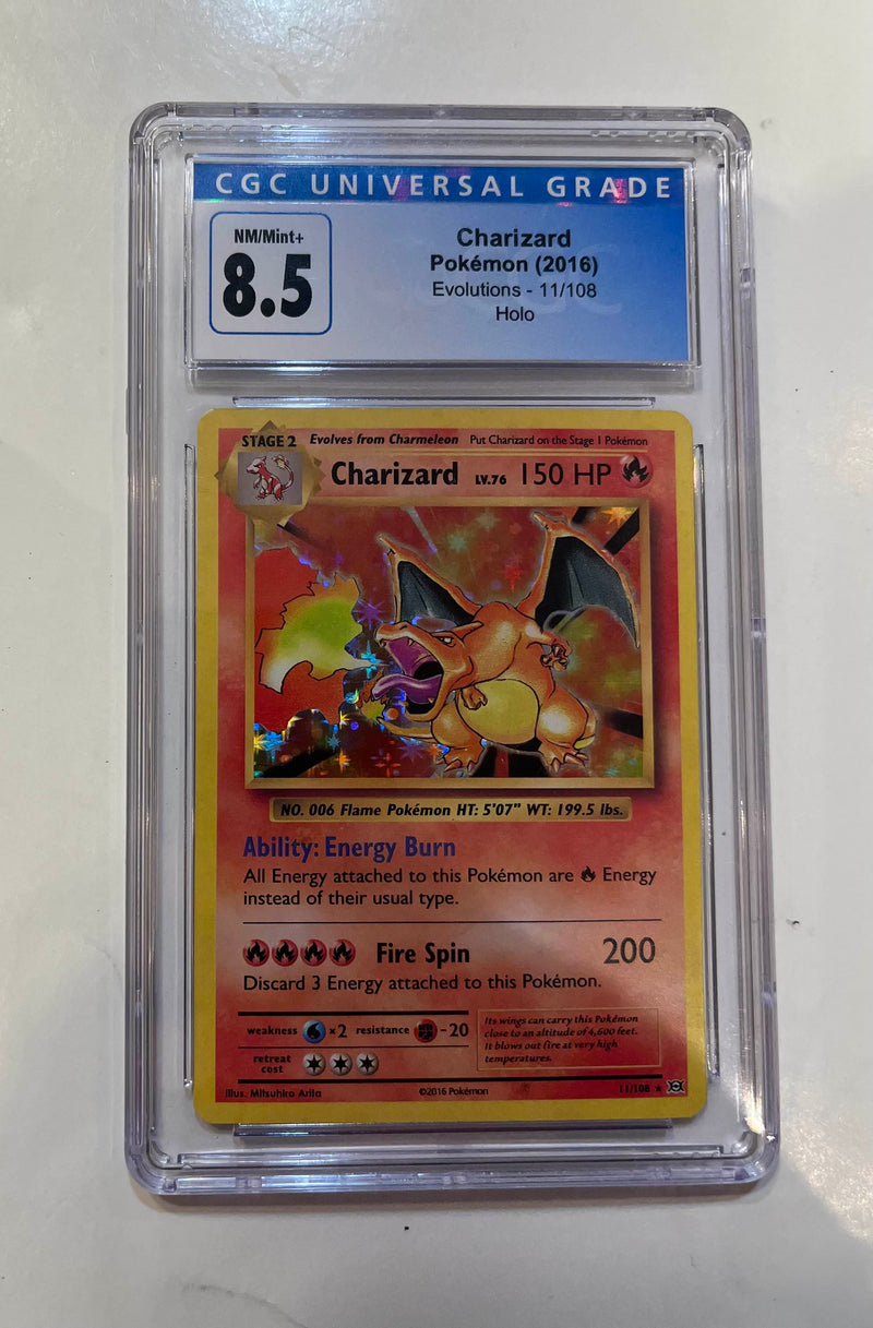 Charizard (Evolutions) 11/108 CGC Universal Grade 8.5