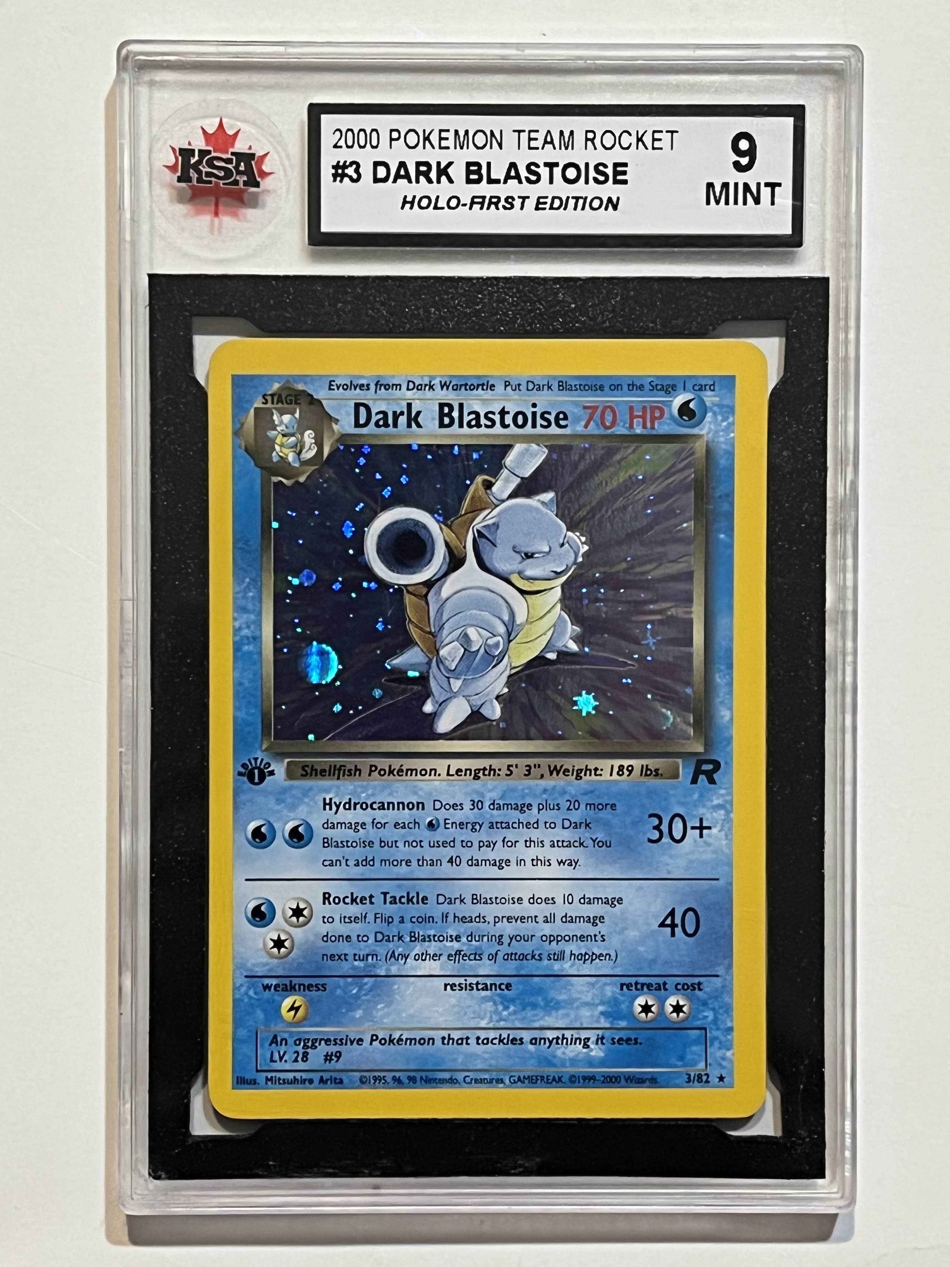 Image of Dark Blastoise (Team Rocket 1st Edition) 3/82 KSA 9