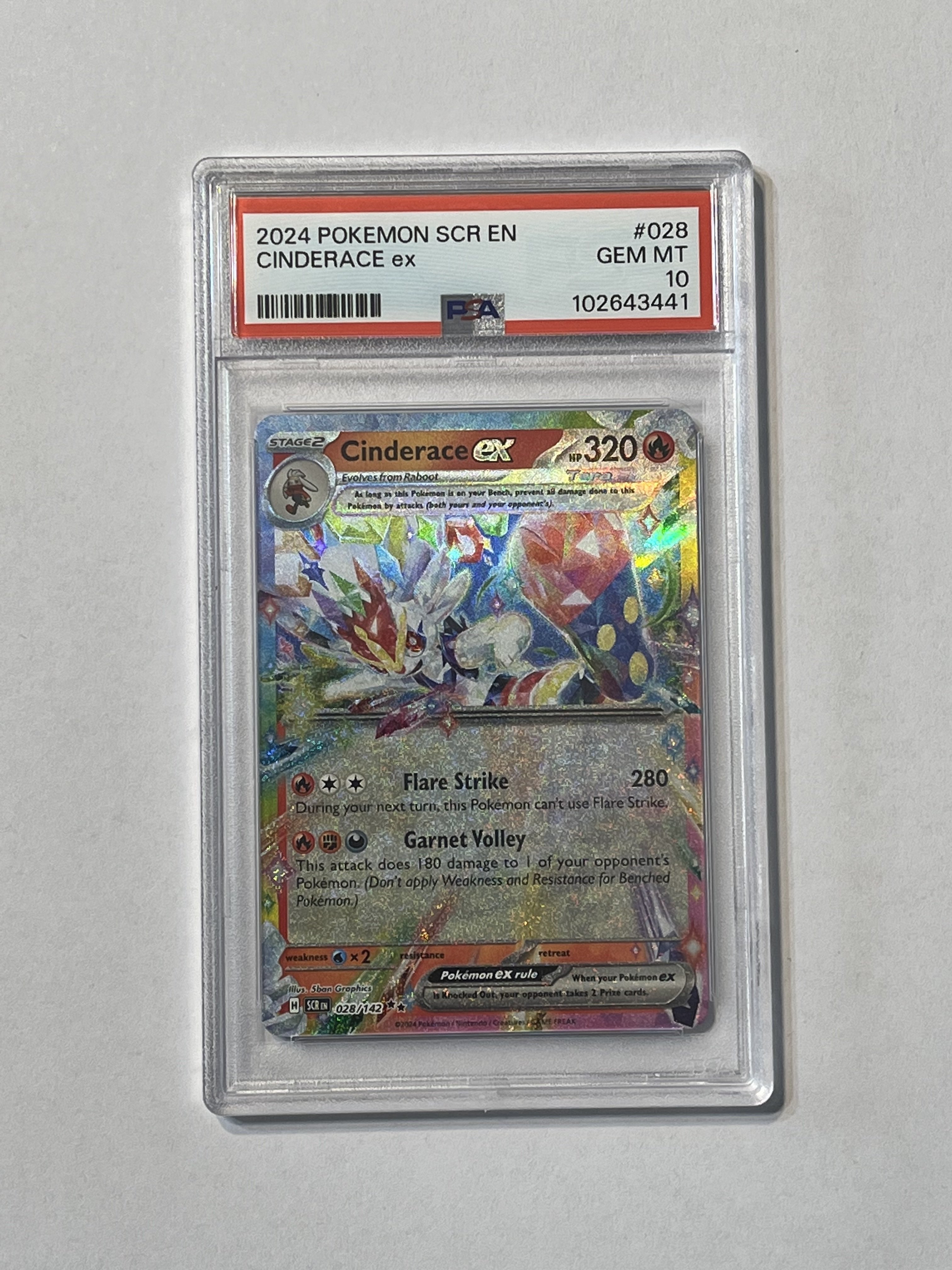 Image of Cinderace ex [Scarlet & Violet: Stellar Crown] 028/142 PSA 10