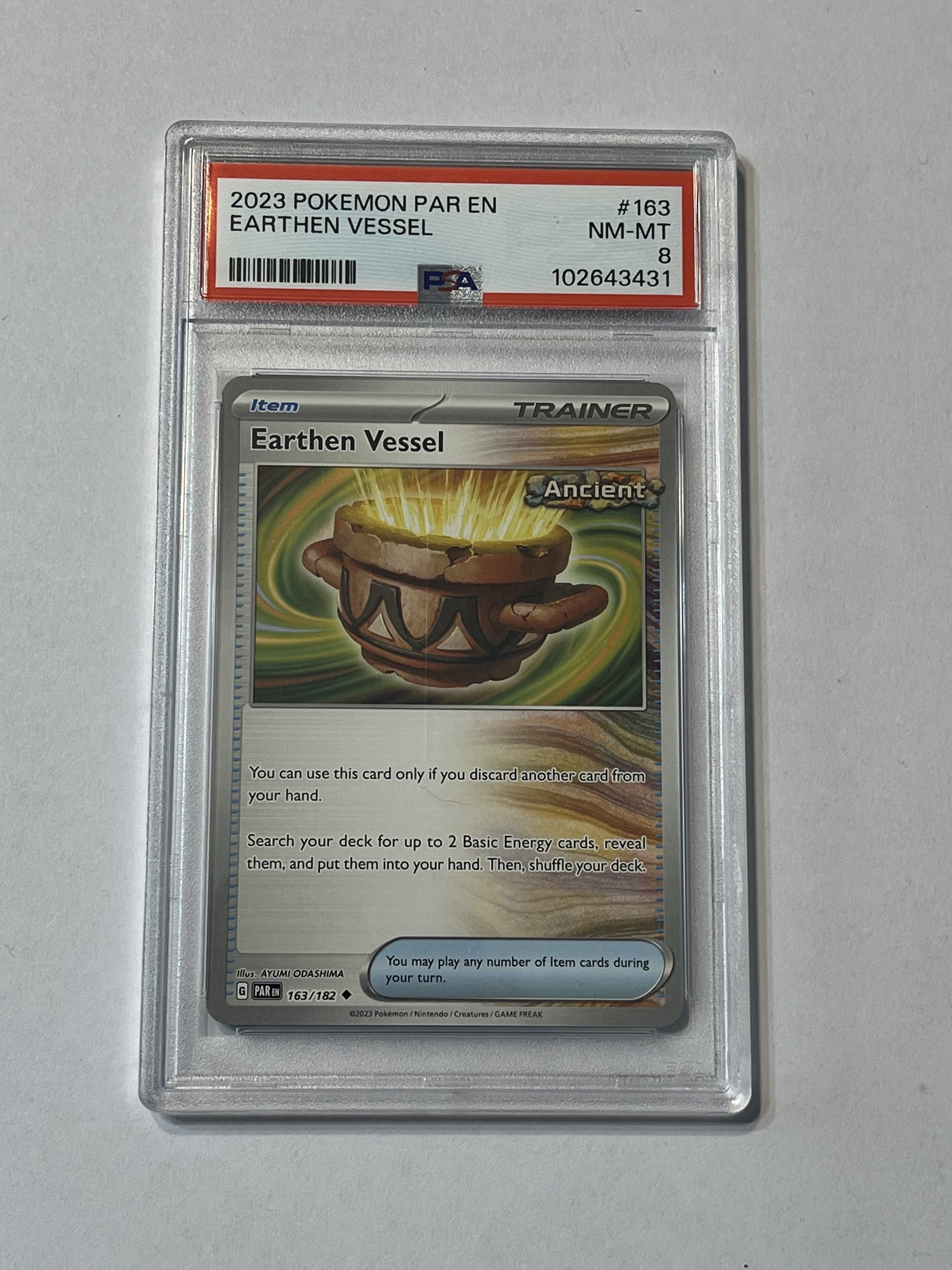 Image of Earthen Vessel (Scarlet & Violet: Paradox Rift) 163/182 PSA 8