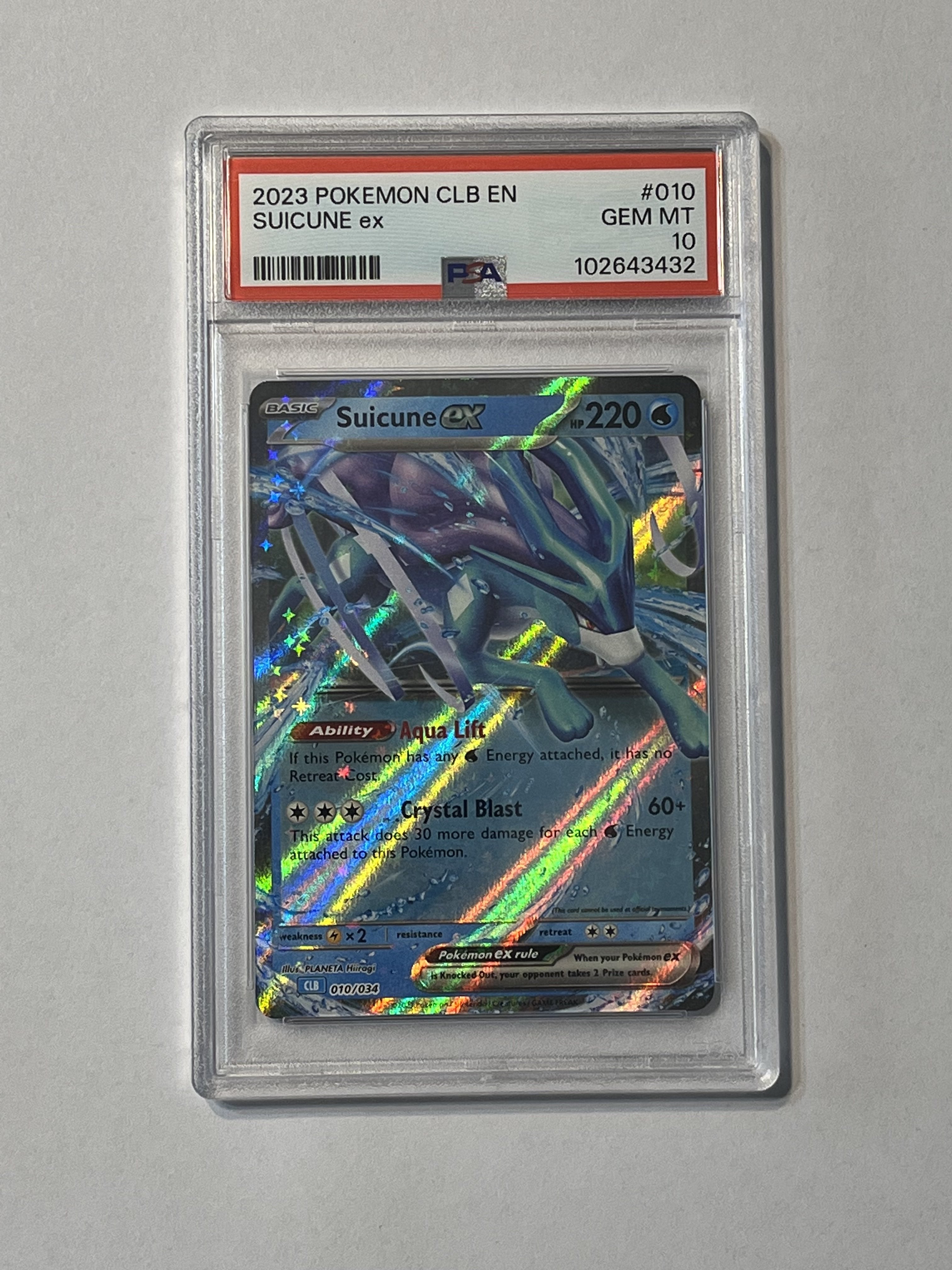 Image of Suicune ex [Trading Card Game Classic] 010/034 PSA 10
