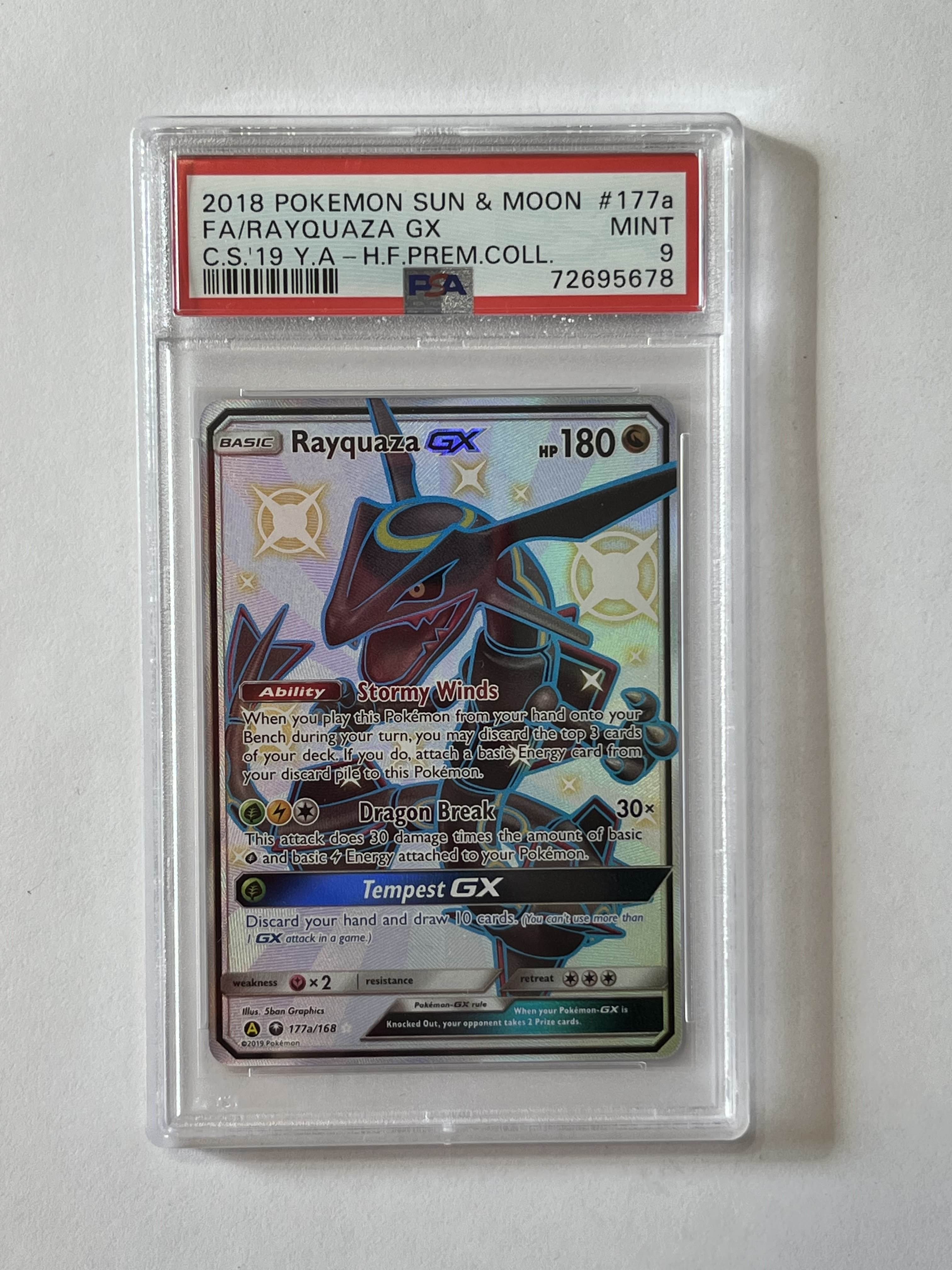 Image of Rayquaza GX (Alternate Art Promos) 177a/168 PSA 9