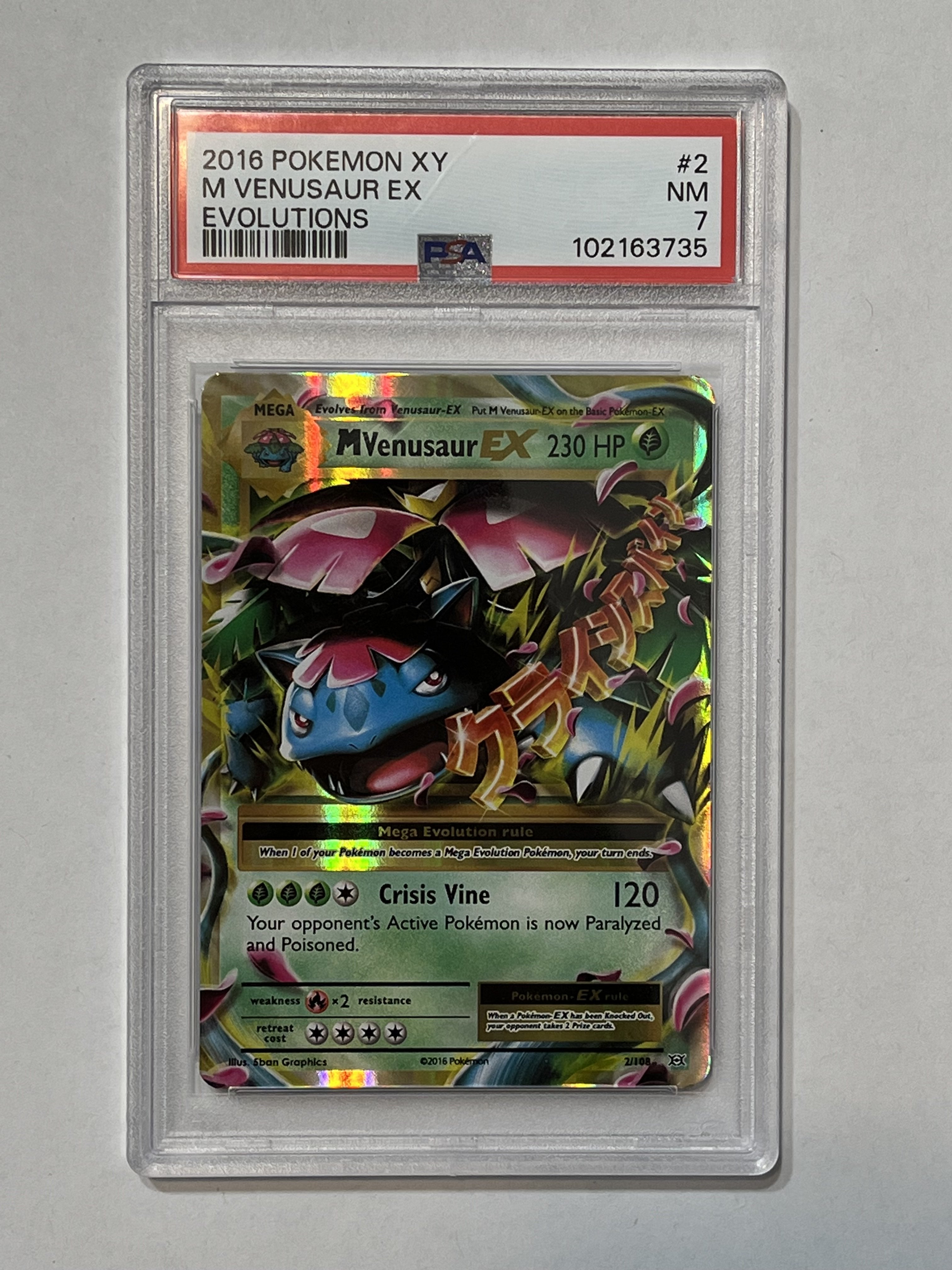 Image of M Venusaur EX (XY: Evolutions) 2/108 PSA 7