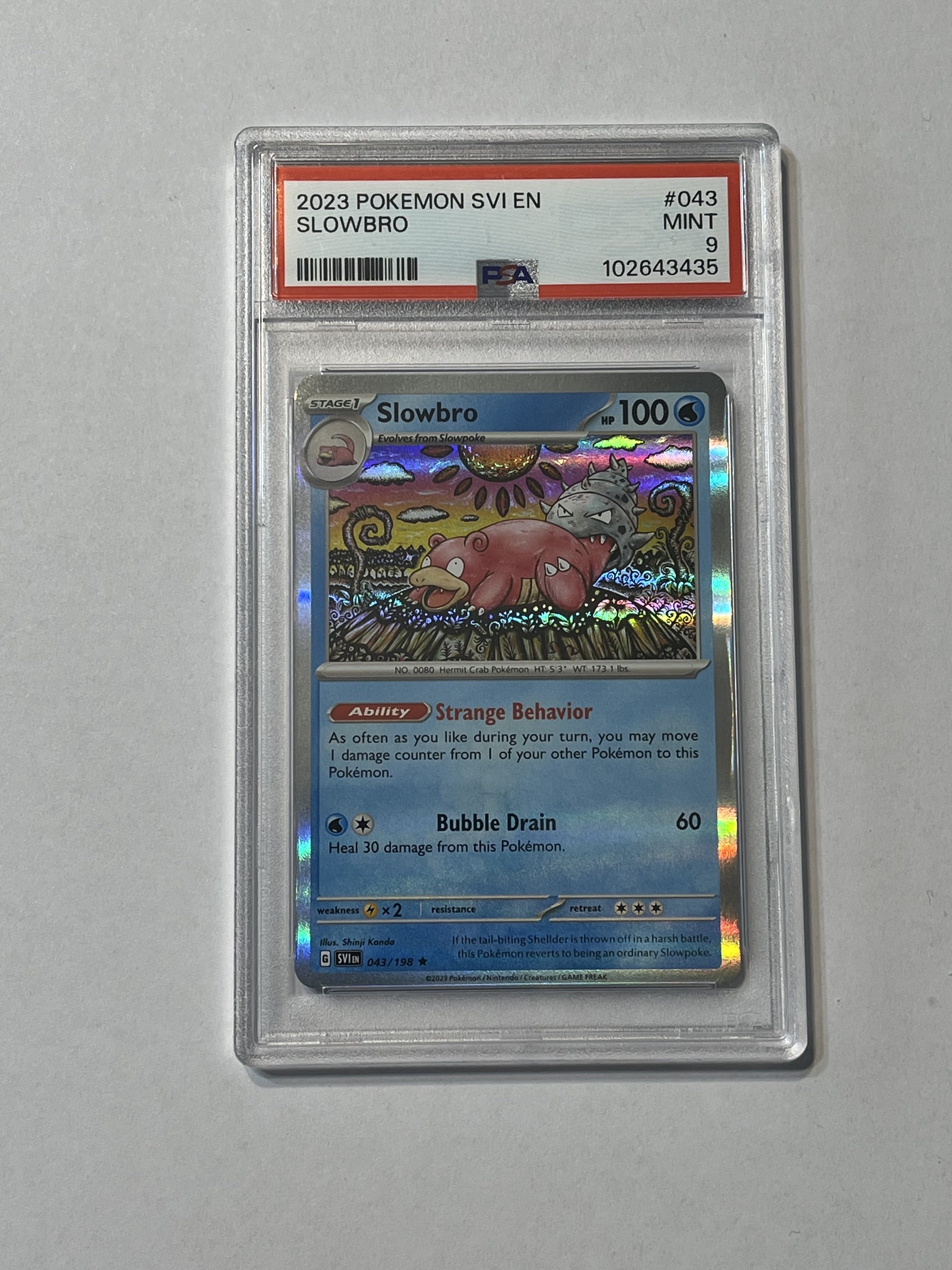 Image of Slowbro (Scarlet & Violet: Base Set) 043/198 PSA 9